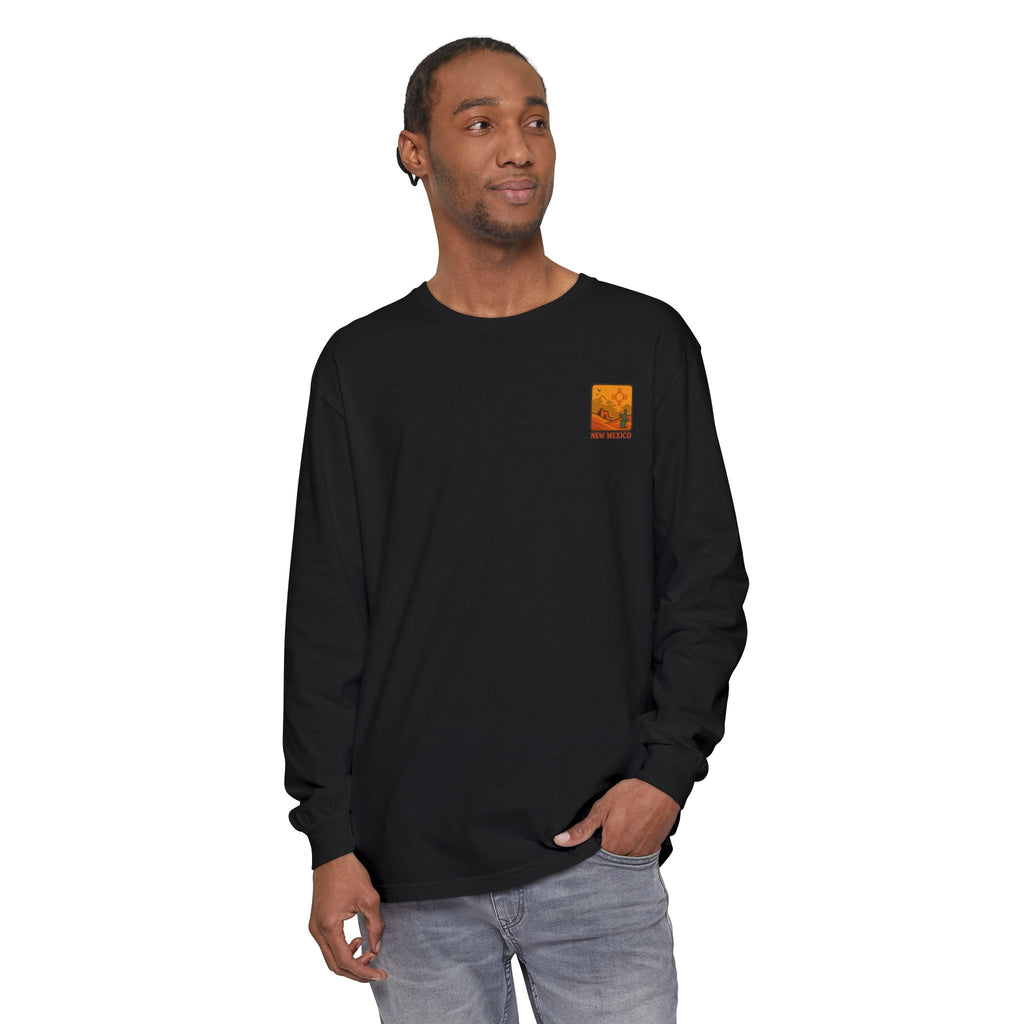 New Mexico Graphic Long Sleeve T-Shirt | Desert Vibes Tee, Unisex Apparel, Travel Souvenir, Gift for Nature Lovers, Southwest Style