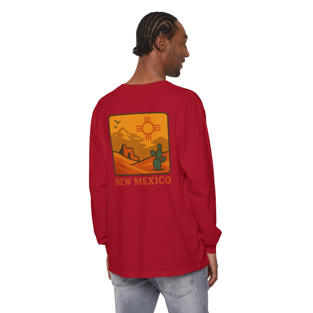 New Mexico Graphic Long Sleeve T-Shirt | Desert Vibes Tee, Unisex Apparel, Travel Souvenir, Gift for Nature Lovers, Southwest Style