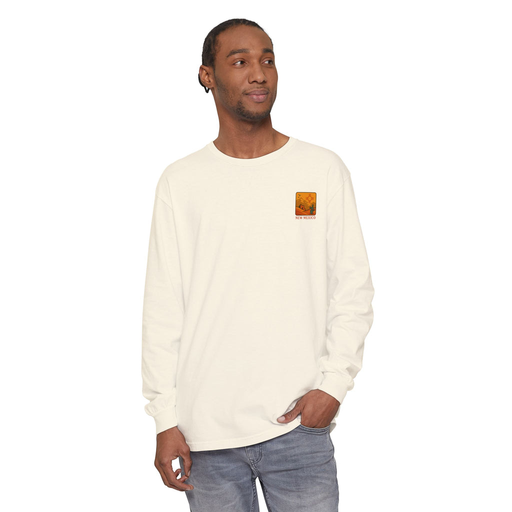 New Mexico Graphic Long Sleeve T-Shirt | Desert Vibes Tee, Unisex Apparel, Travel Souvenir, Gift for Nature Lovers, Southwest Style