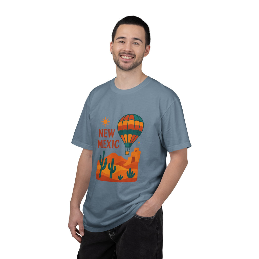 New Mexico Hot Air Balloon T-Shirt, Casual Tee, Travel Apparel, Gift for Adventurers, Summer Outfit, Vacation Shirt