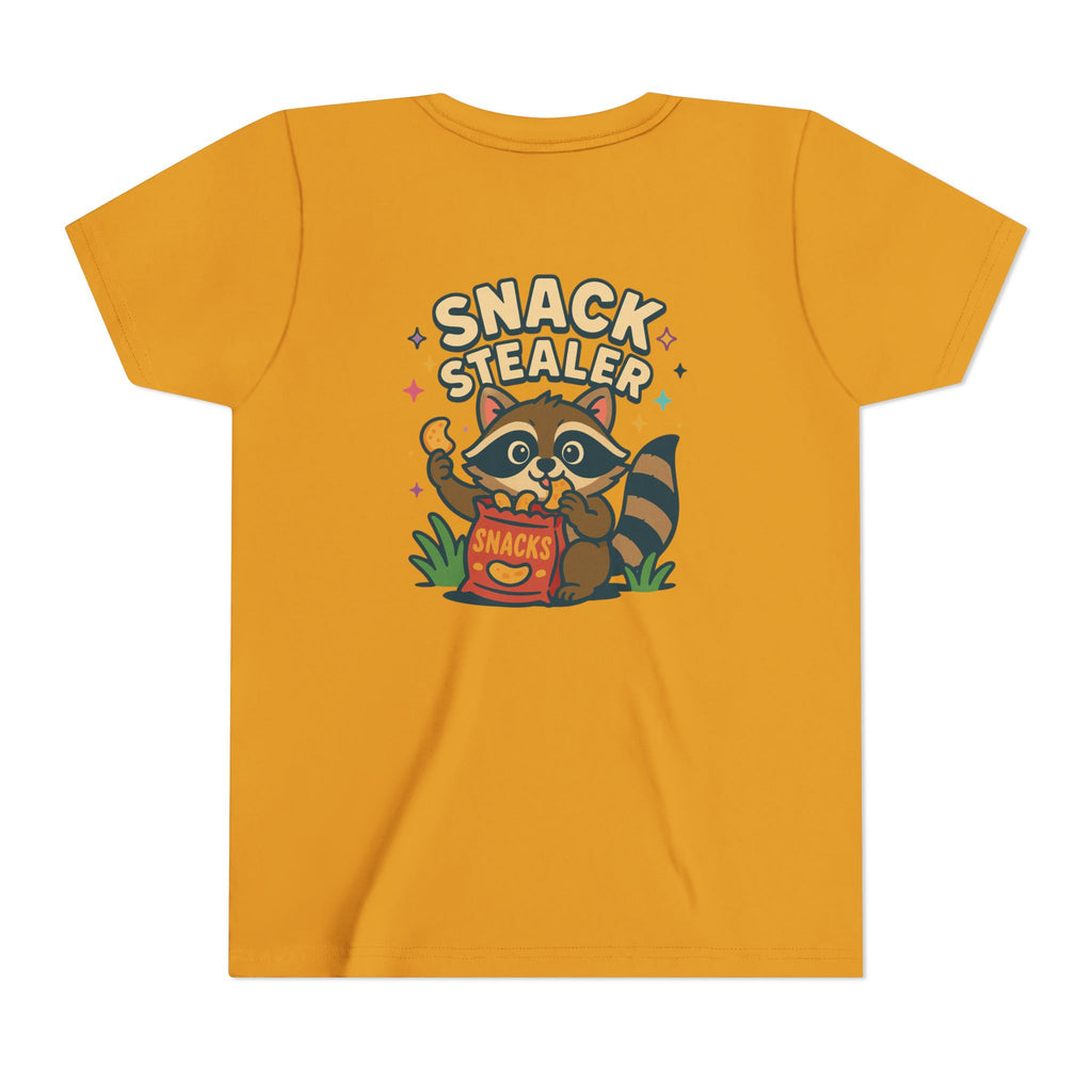 Raccoon Youth Tee featuring 'Snack Stealer' Raccoon Design