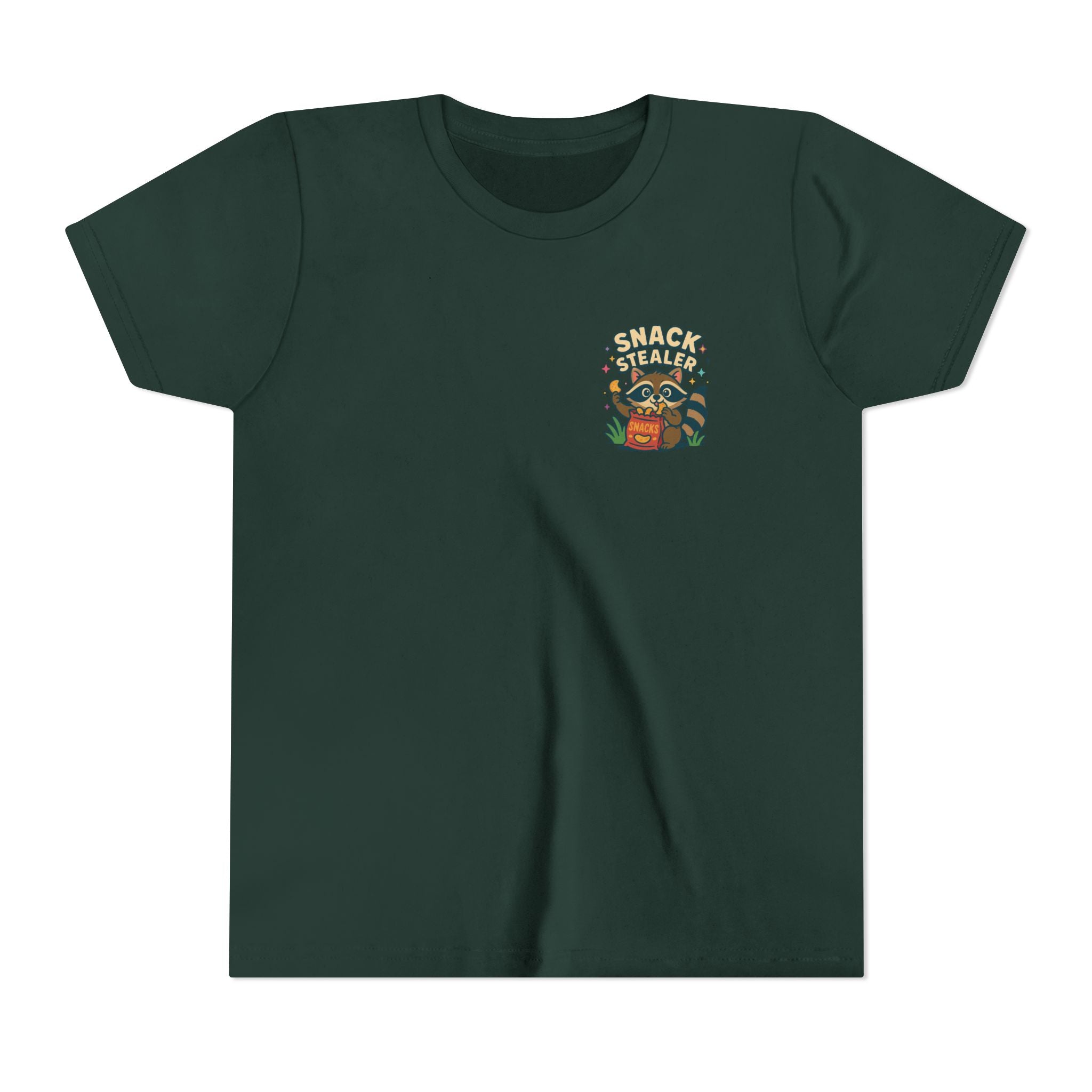 Raccoon Youth Tee featuring 'Snack Stealer' Raccoon Design