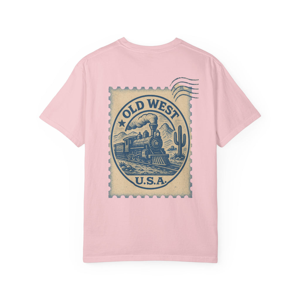 Vintage Old West Graphic Tee, Unisex Retro T-Shirt, Train Lover Gift, Western Style Shirt, Travel Themed Apparel, Adventure Wear