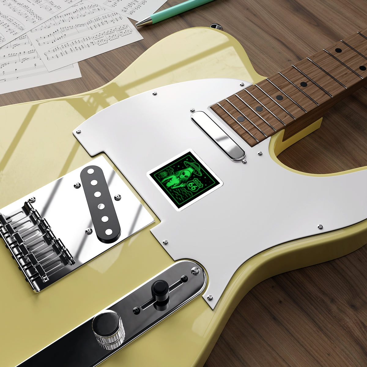 Alien Route 66 Stickers | Out-of-This-World Decor, Travel Enthusiast Gifts, Fun Vehicle Accessories, Halloween Decor, Unique Souvenirs