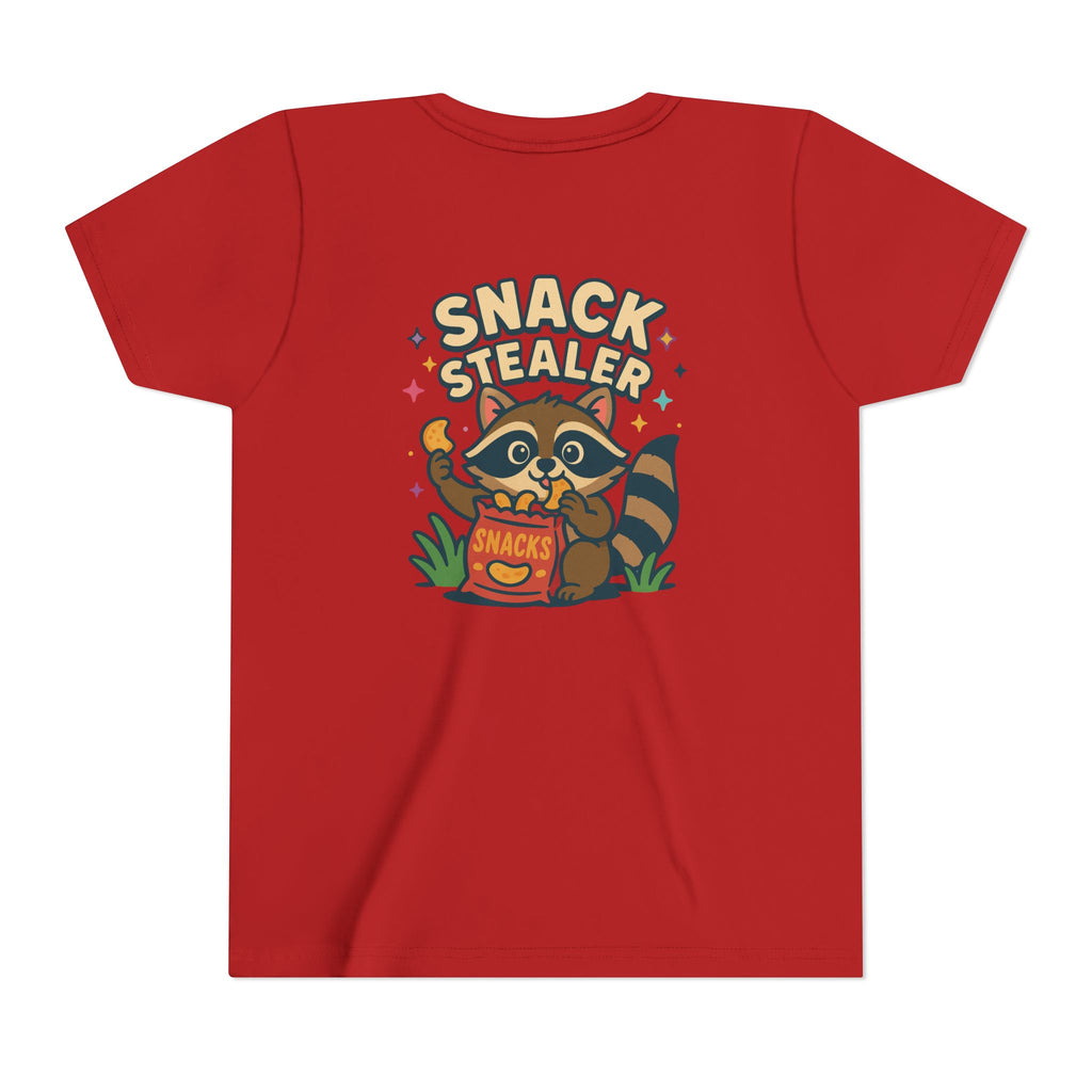 Raccoon Youth Tee featuring 'Snack Stealer' Raccoon Design