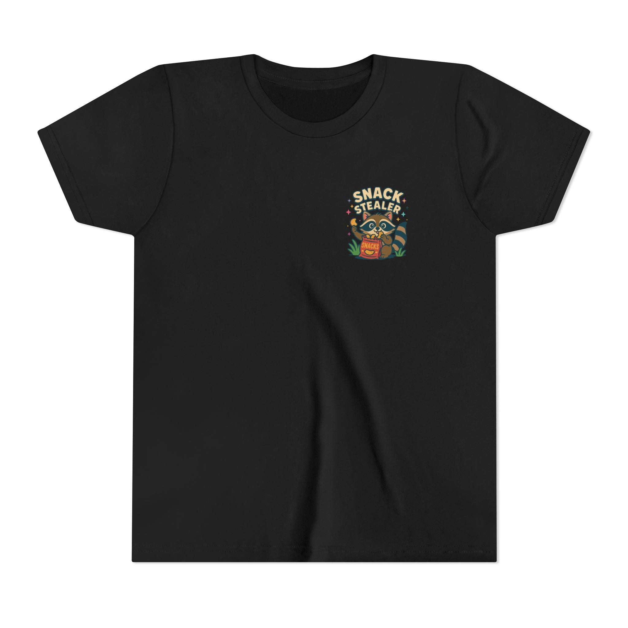 Raccoon Youth Tee featuring 'Snack Stealer' Raccoon Design