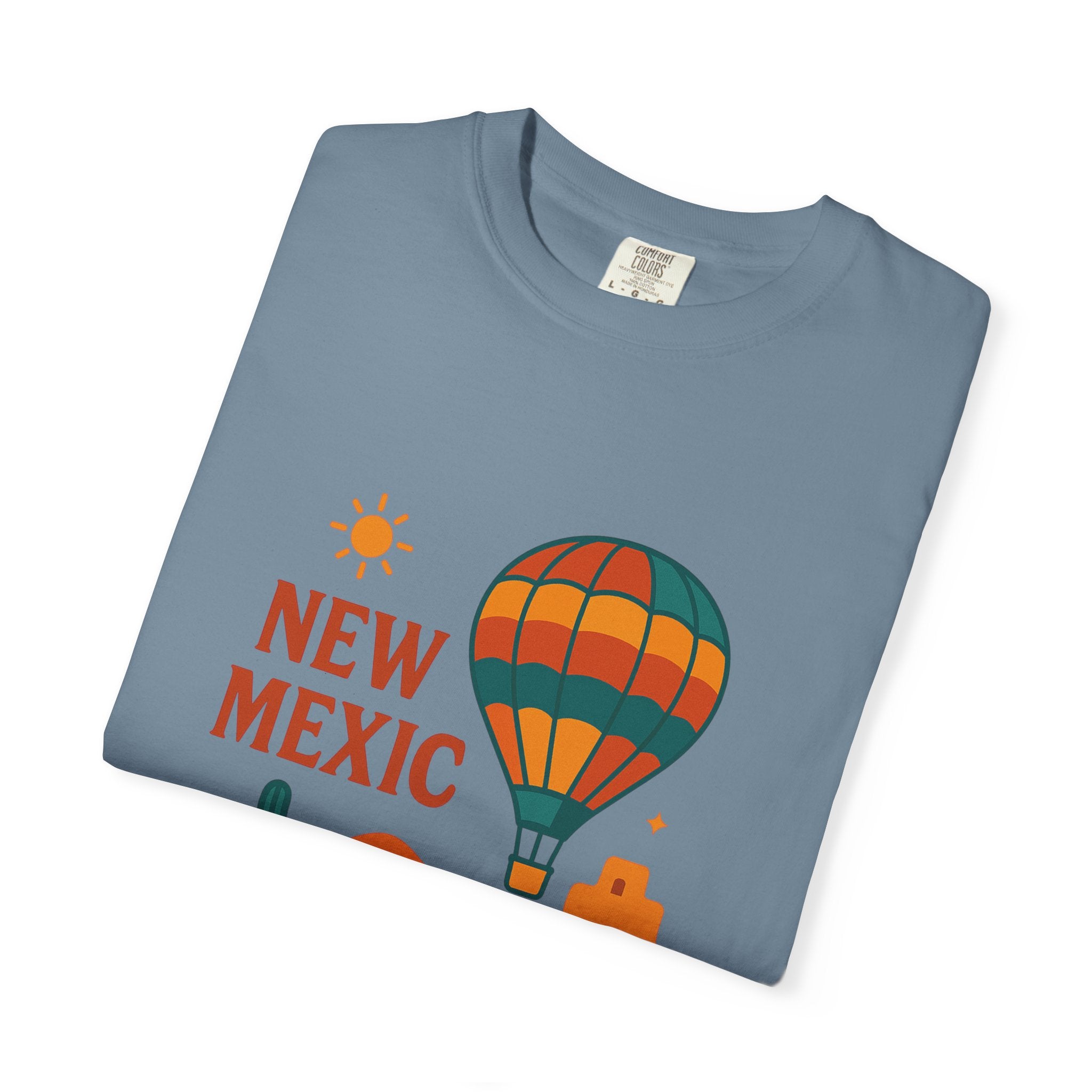 New Mexico Hot Air Balloon T-Shirt, Casual Tee, Travel Apparel, Gift for Adventurers, Summer Outfit, Vacation Shirt