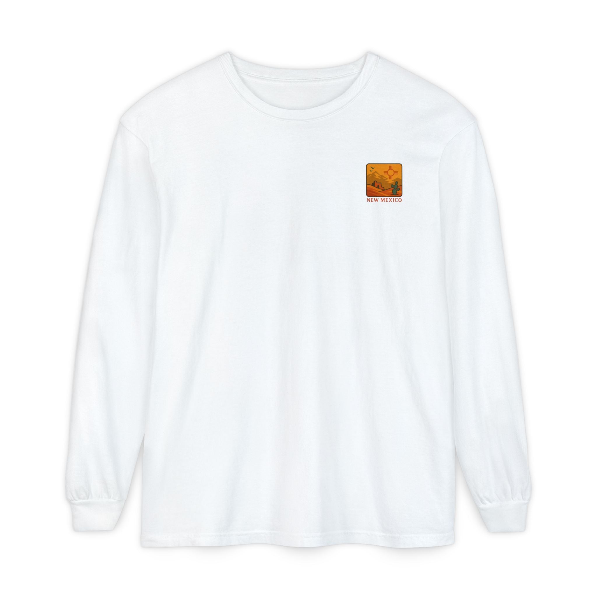 New Mexico Graphic Long Sleeve T-Shirt | Desert Vibes Tee, Unisex Apparel, Travel Souvenir, Gift for Nature Lovers, Southwest Style