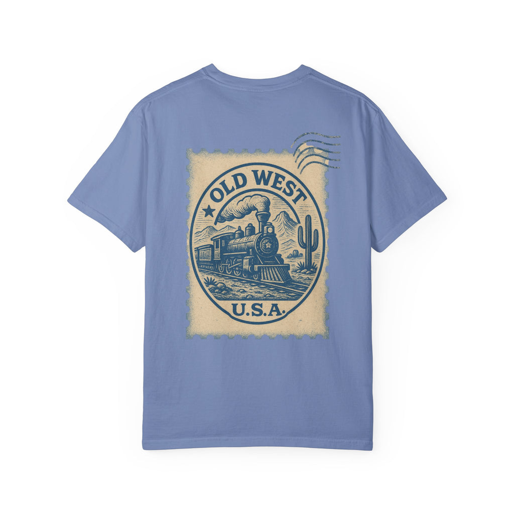 Vintage Old West Graphic Tee, Unisex Retro T-Shirt, Train Lover Gift, Western Style Shirt, Travel Themed Apparel, Adventure Wear
