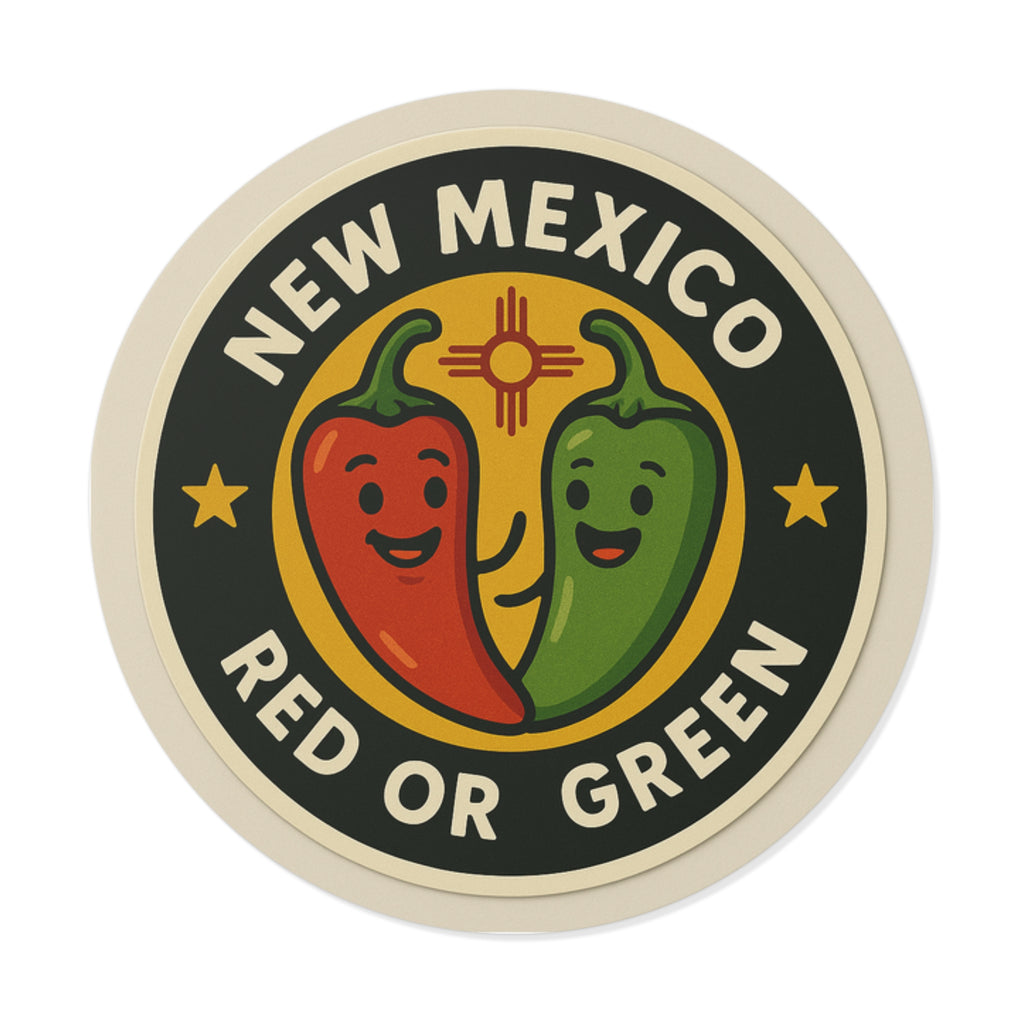 New Mexico Red Chili sticker, New Mexico, Green Chile