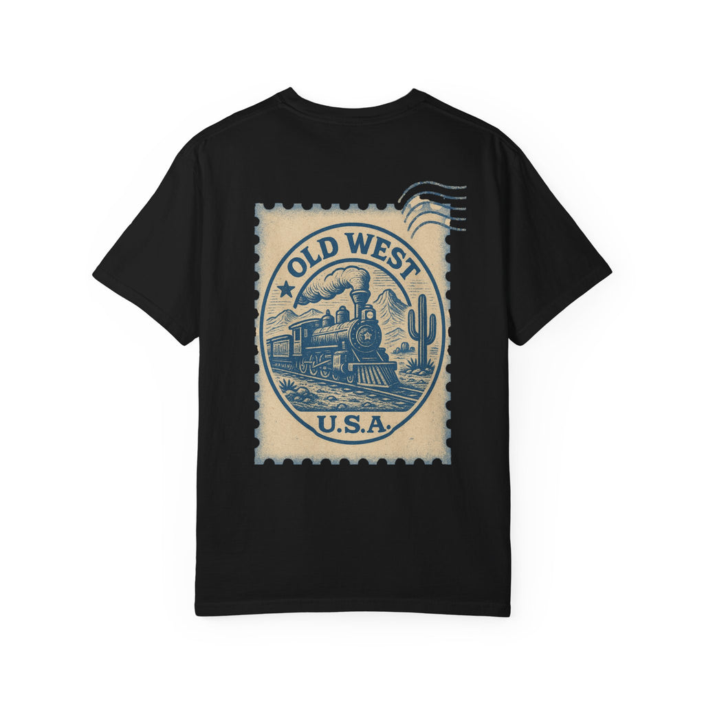Vintage Old West Graphic Tee, Unisex Retro T-Shirt, Train Lover Gift, Western Style Shirt, Travel Themed Apparel, Adventure Wear