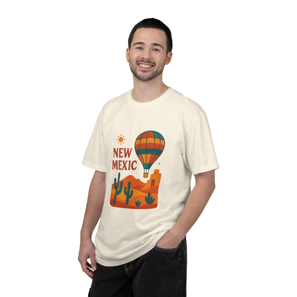 New Mexico Hot Air Balloon T-Shirt, Casual Tee, Travel Apparel, Gift for Adventurers, Summer Outfit, Vacation Shirt