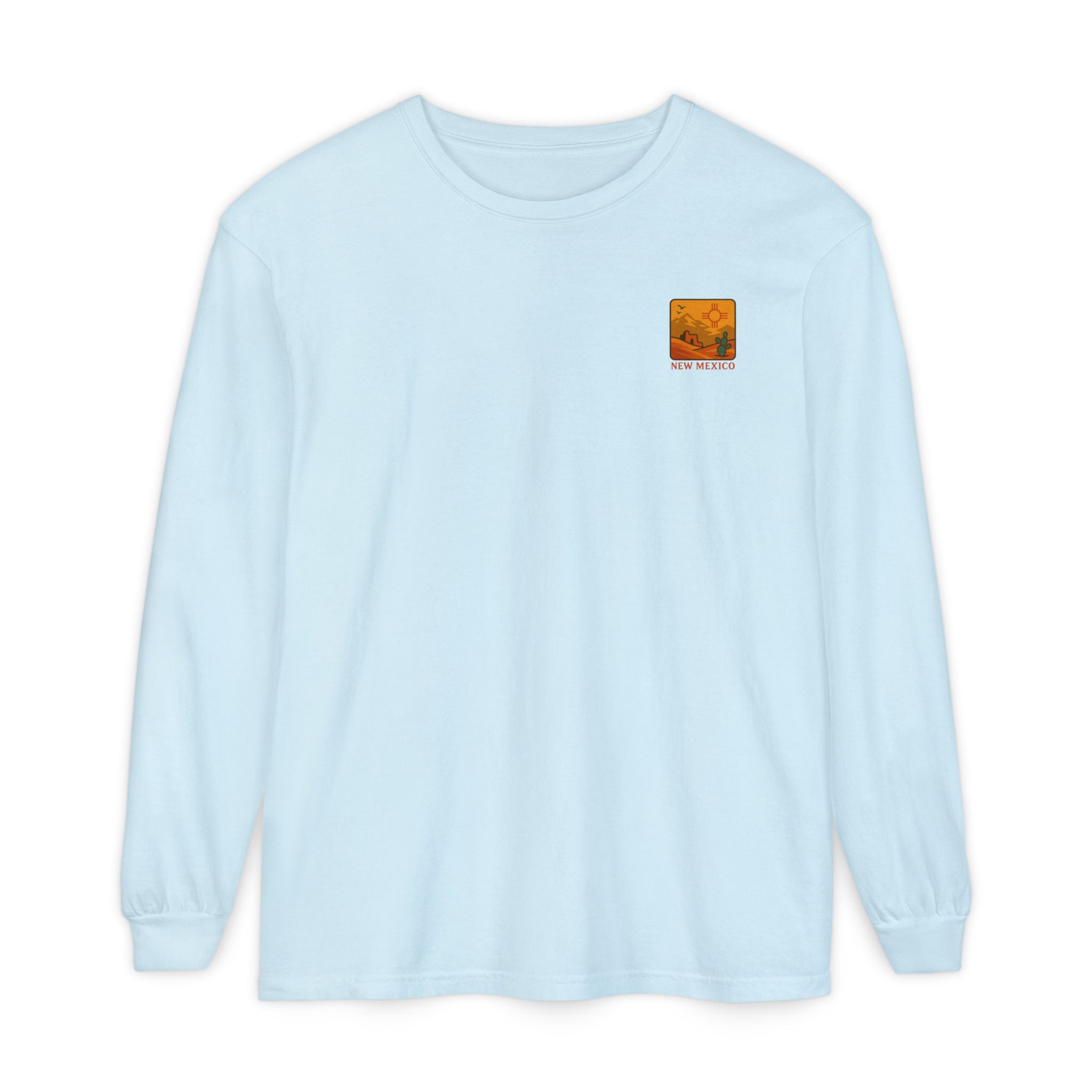 New Mexico Graphic Long Sleeve T-Shirt | Desert Vibes Tee, Unisex Apparel, Travel Souvenir, Gift for Nature Lovers, Southwest Style