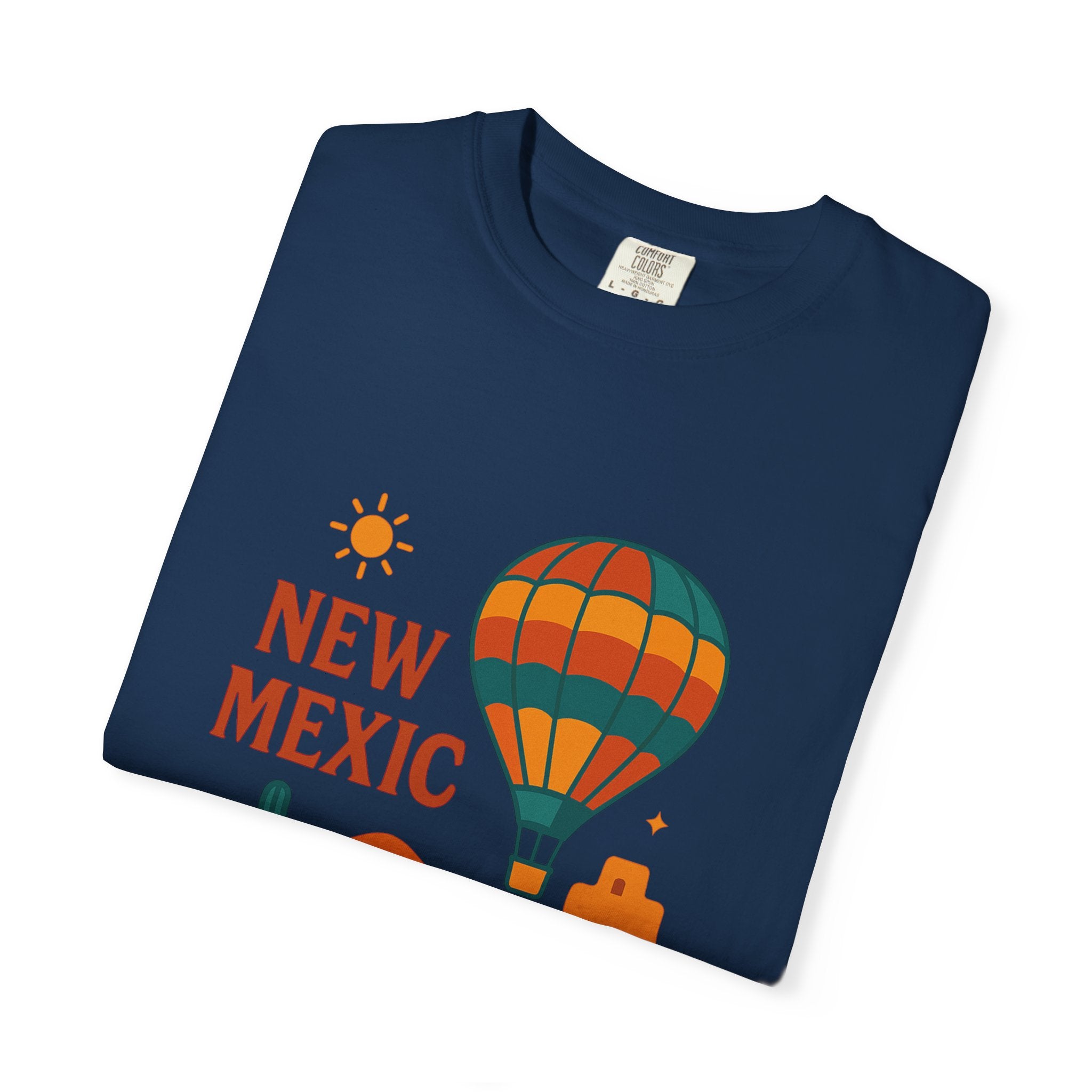 New Mexico Hot Air Balloon T-Shirt, Casual Tee, Travel Apparel, Gift for Adventurers, Summer Outfit, Vacation Shirt
