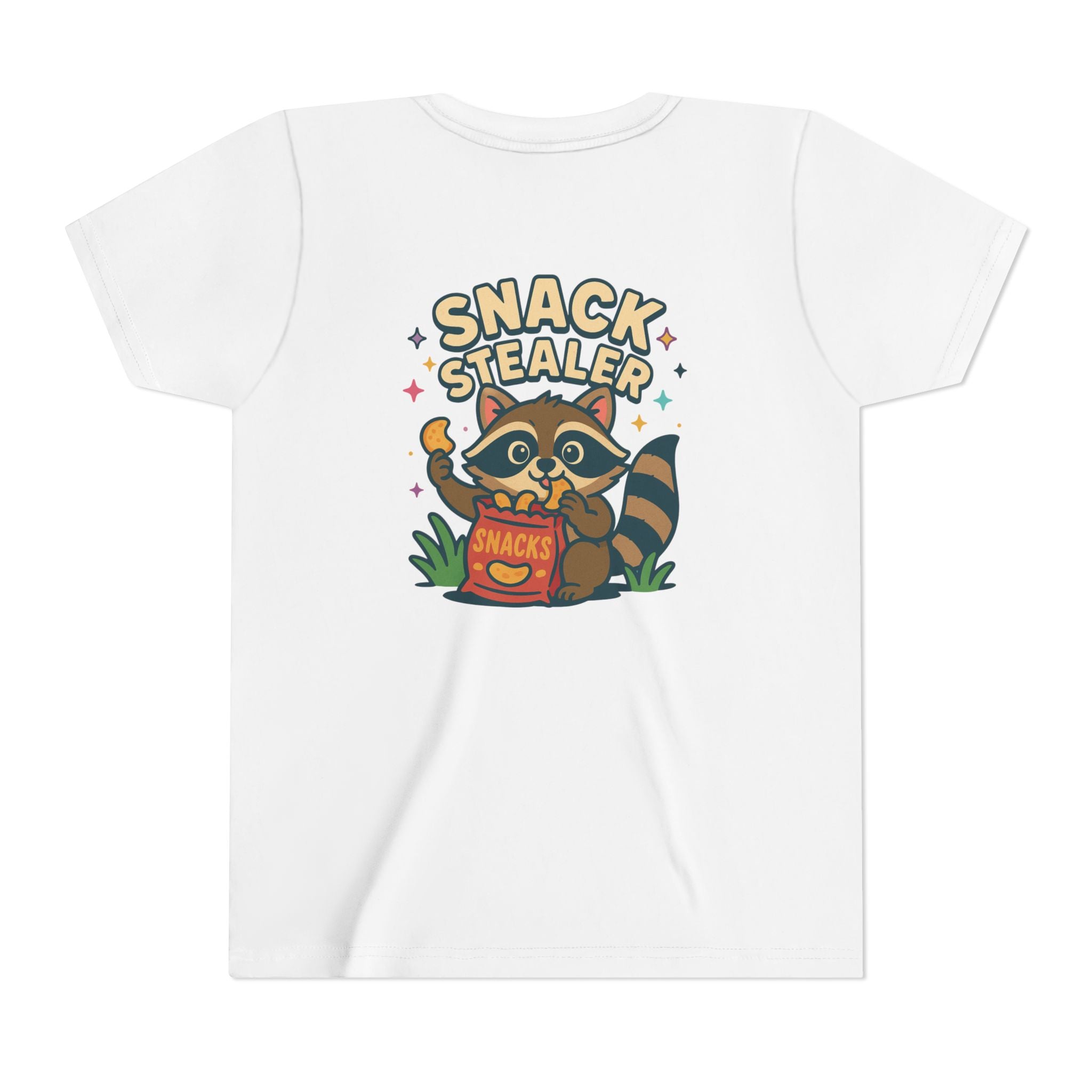 Raccoon Youth Tee featuring 'Snack Stealer' Raccoon Design