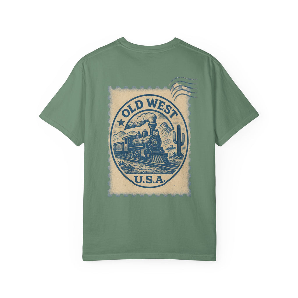 Vintage Old West Graphic Tee, Unisex Retro T-Shirt, Train Lover Gift, Western Style Shirt, Travel Themed Apparel, Adventure Wear
