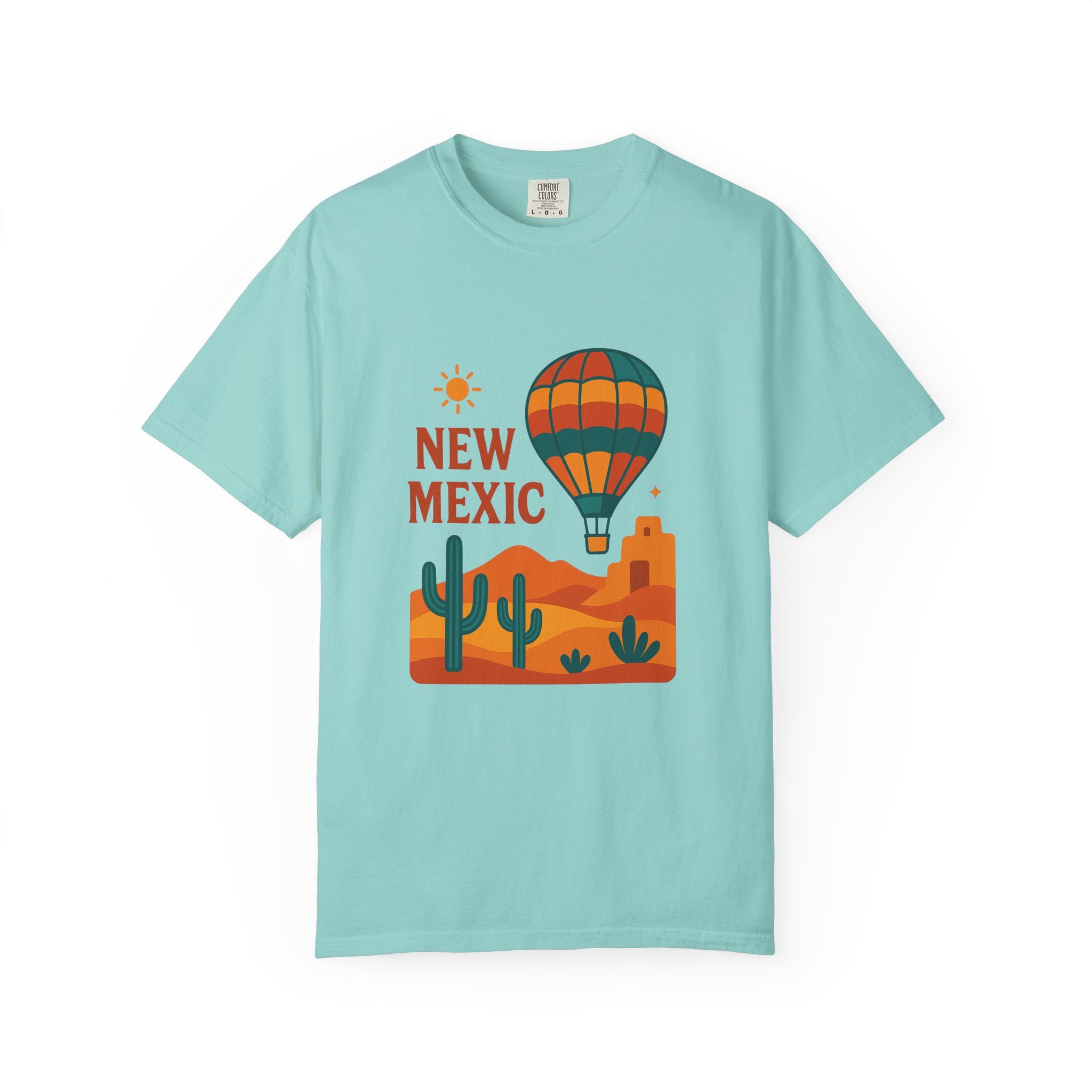 New Mexico Hot Air Balloon T-Shirt, Casual Tee, Travel Apparel, Gift for Adventurers, Summer Outfit, Vacation Shirt