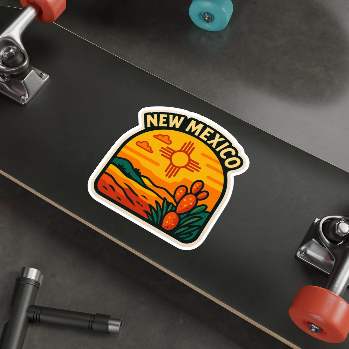 Vibrant New Mexico Die-Cut Stickers, New Mexico Sticker