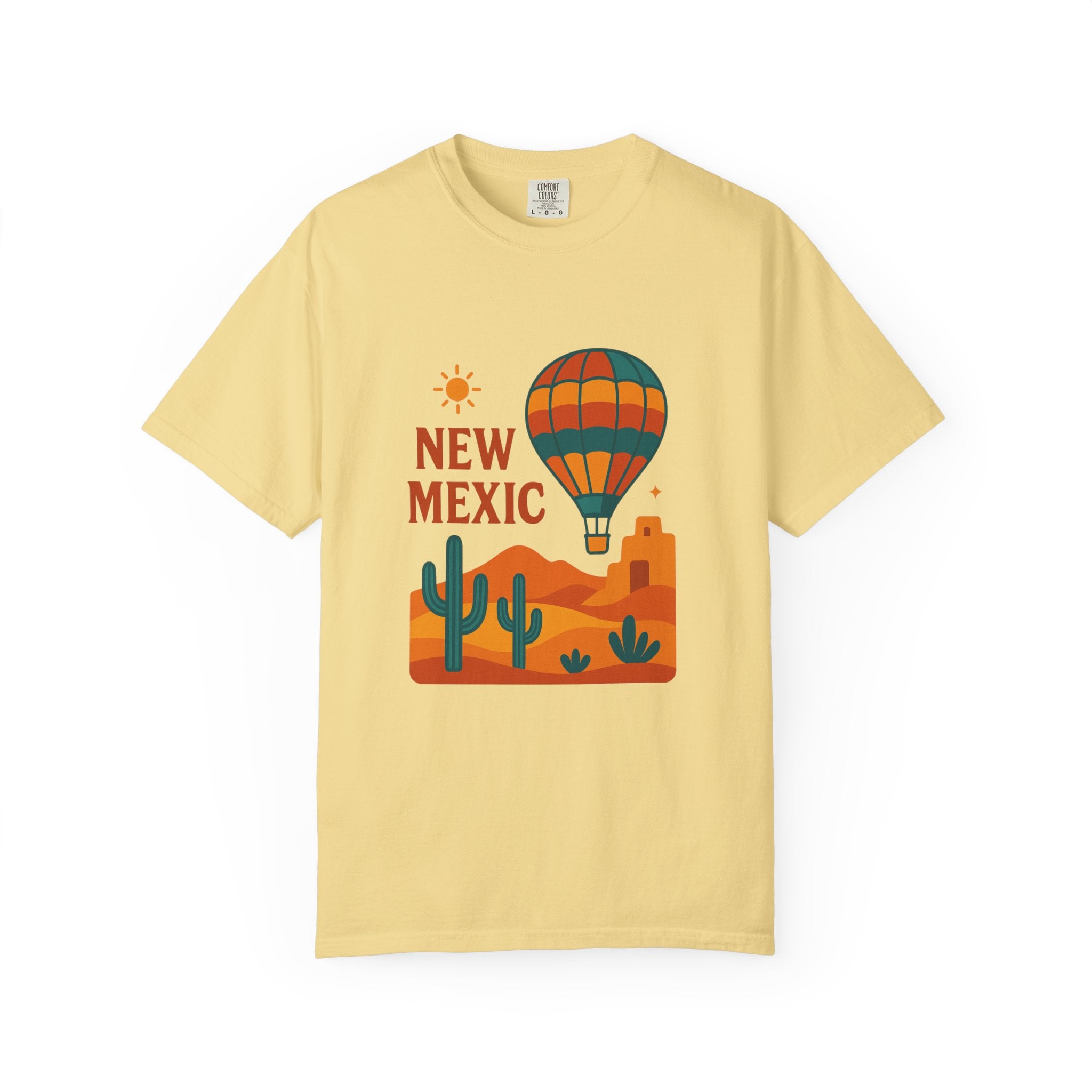 New Mexico Hot Air Balloon T-Shirt, Casual Tee, Travel Apparel, Gift for Adventurers, Summer Outfit, Vacation Shirt