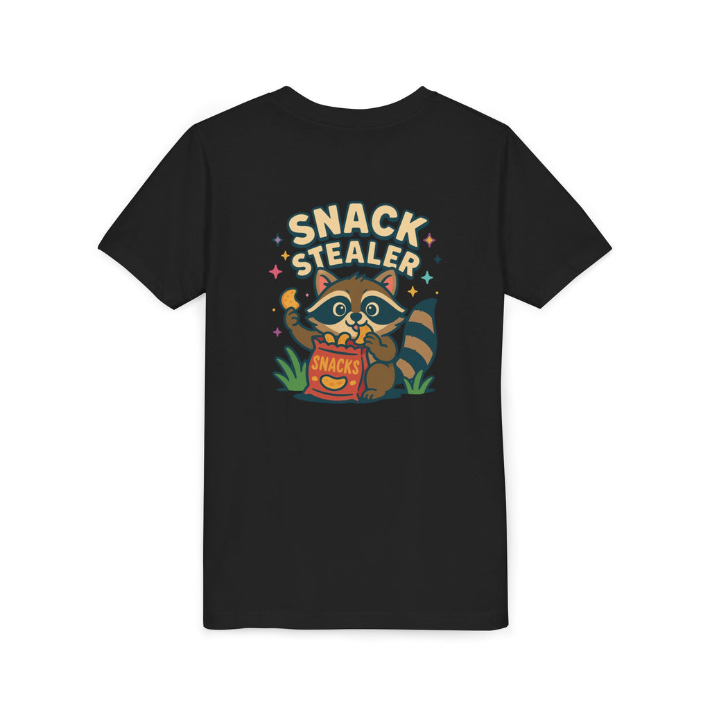 Raccoon Youth Tee featuring 'Snack Stealer' Raccoon Design