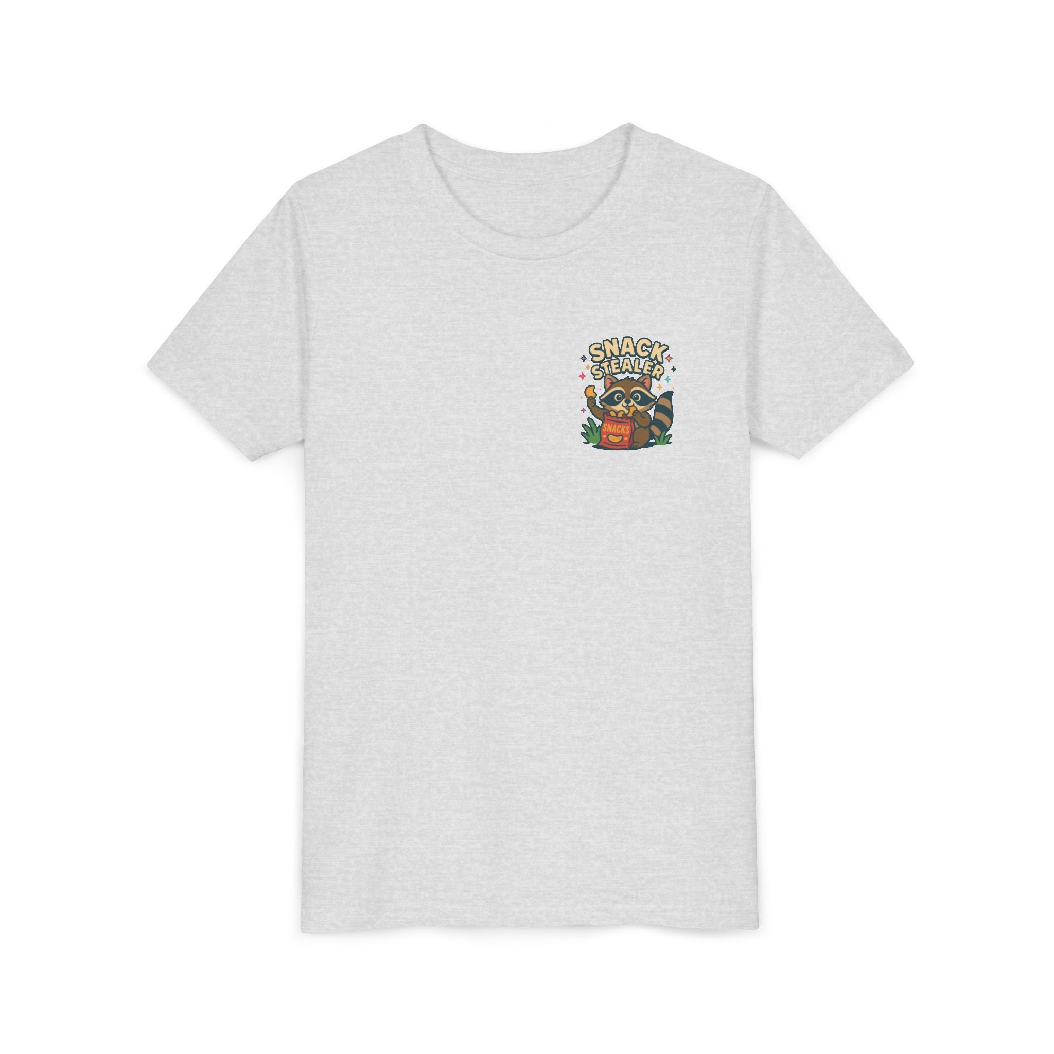 Raccoon Youth Tee featuring 'Snack Stealer' Raccoon Design