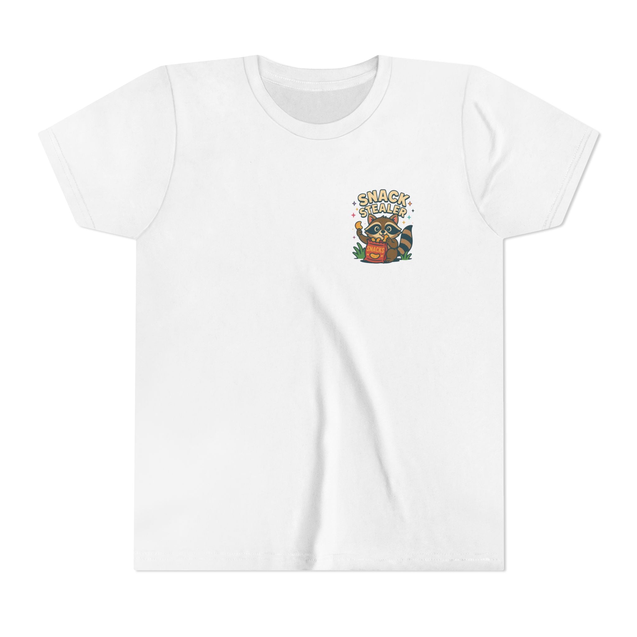 Raccoon Youth Tee featuring 'Snack Stealer' Raccoon Design
