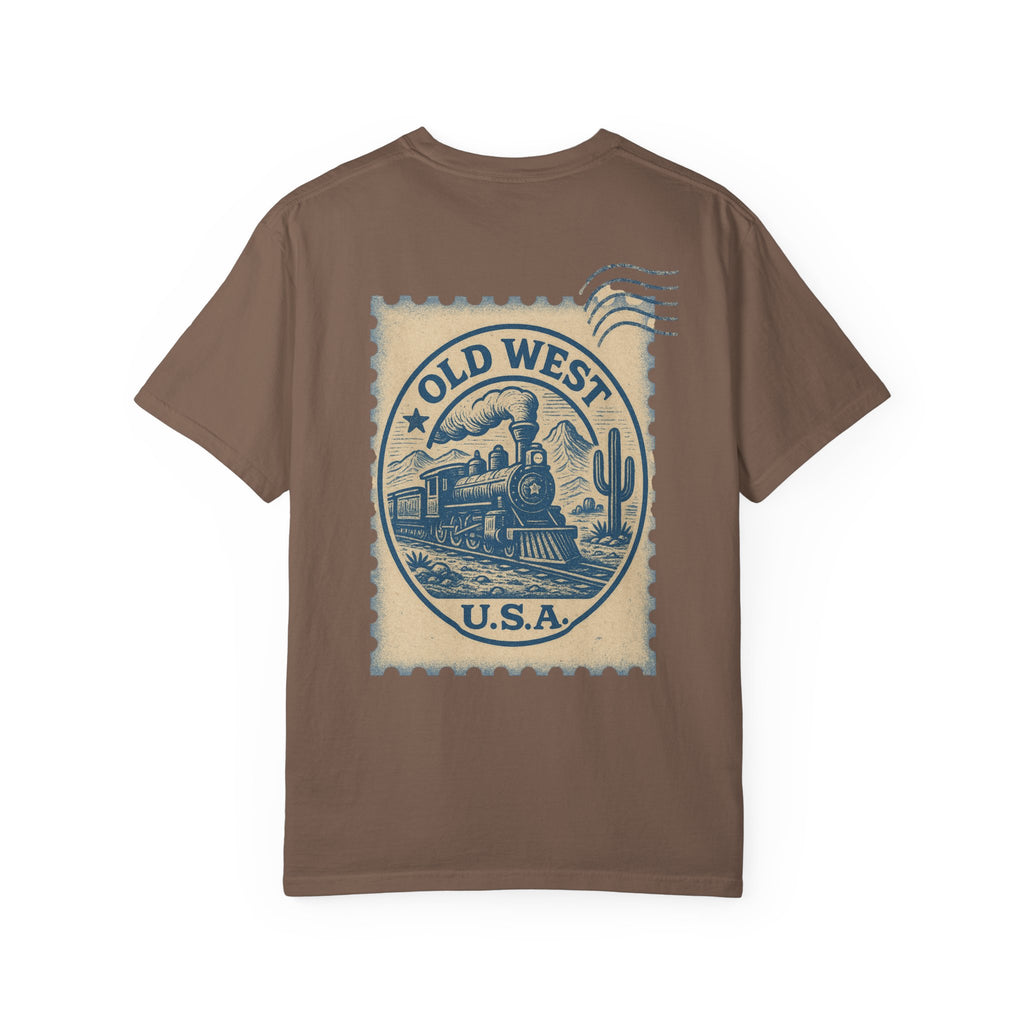 Vintage Old West Graphic Tee, Unisex Retro T-Shirt, Train Lover Gift, Western Style Shirt, Travel Themed Apparel, Adventure Wear