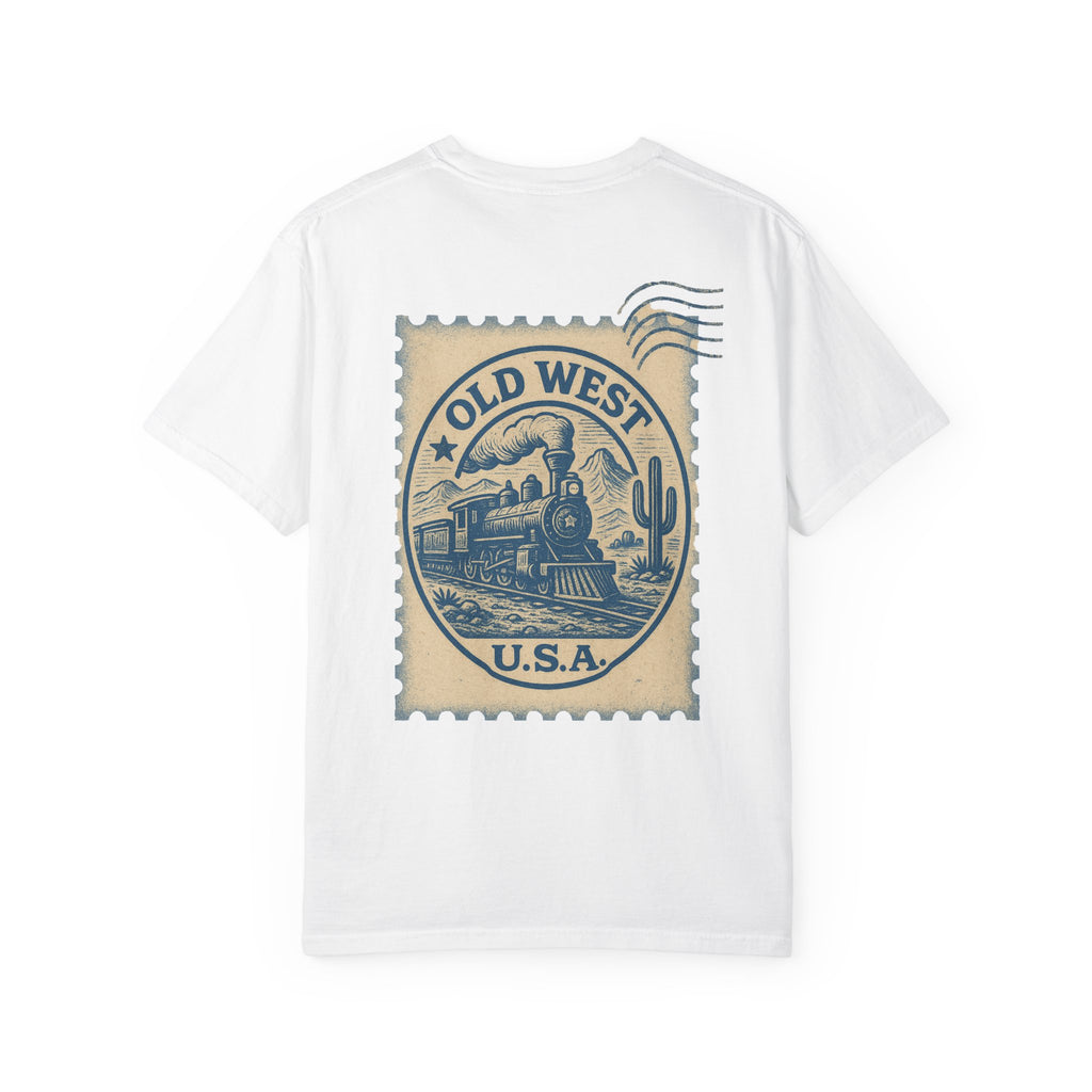 Vintage Old West Graphic Tee, Unisex Retro T-Shirt, Train Lover Gift, Western Style Shirt, Travel Themed Apparel, Adventure Wear