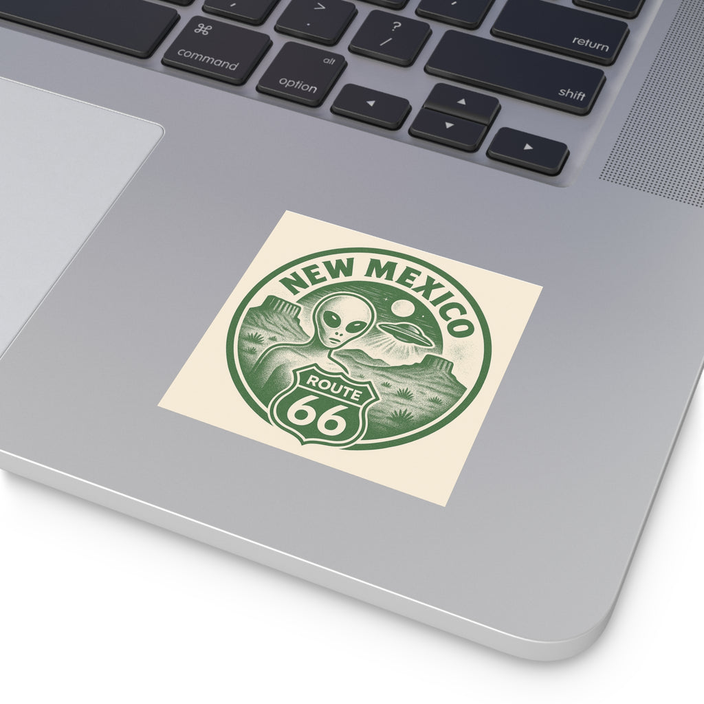 New Mexcio, Retro Alien Route 66 Stickers, Aesthetic Vinyl Decals, Cool Car Accessories, Travel Gifts, New Mexico Decor