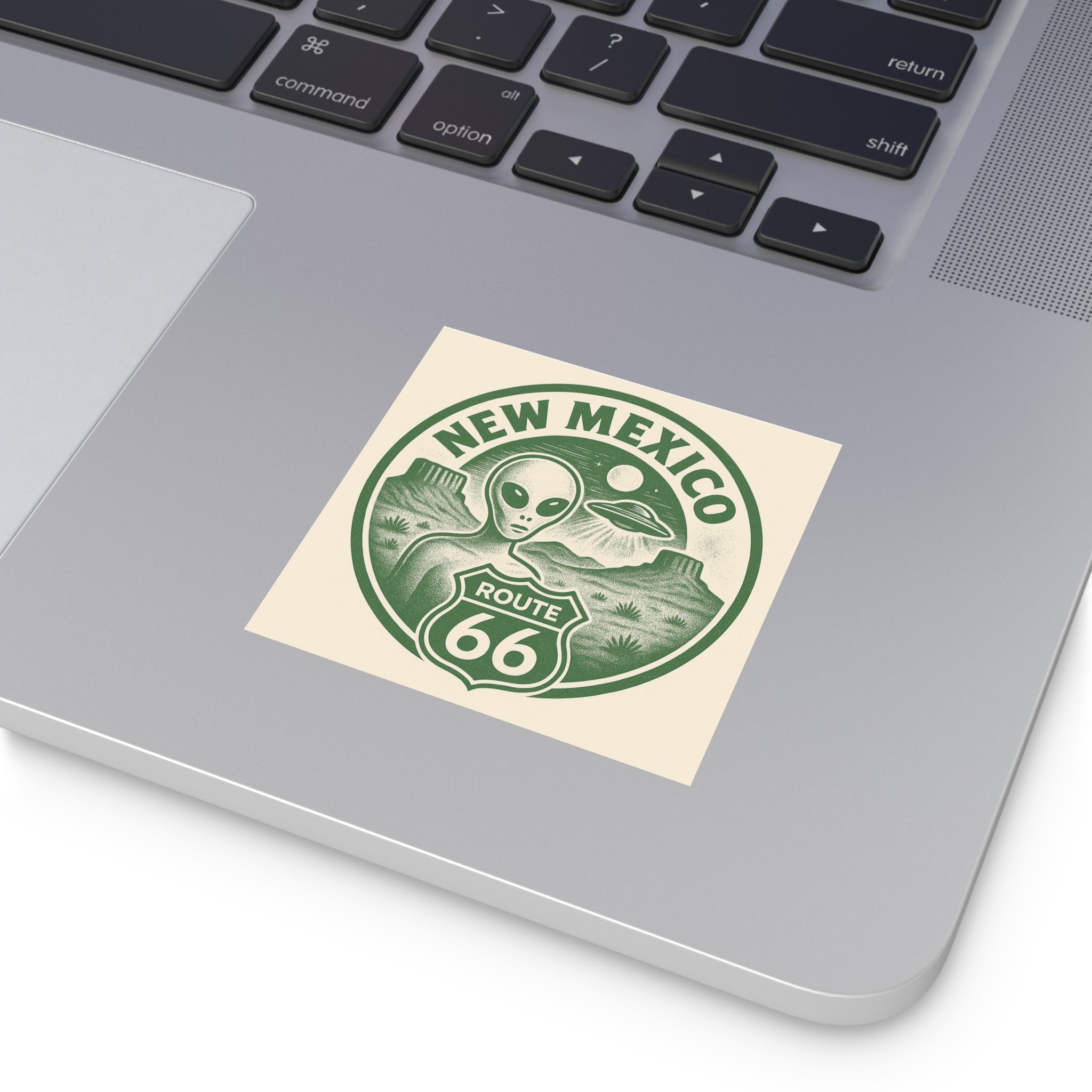 New Mexcio, Retro Alien Route 66 Stickers, Aesthetic Vinyl Decals, Cool Car Accessories, Travel Gifts, New Mexico Decor
