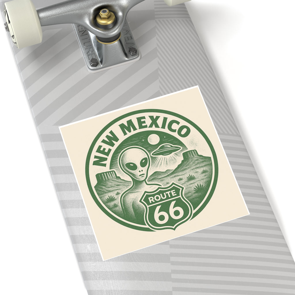 New Mexcio, Retro Alien Route 66 Stickers, Aesthetic Vinyl Decals, Cool Car Accessories, Travel Gifts, New Mexico Decor