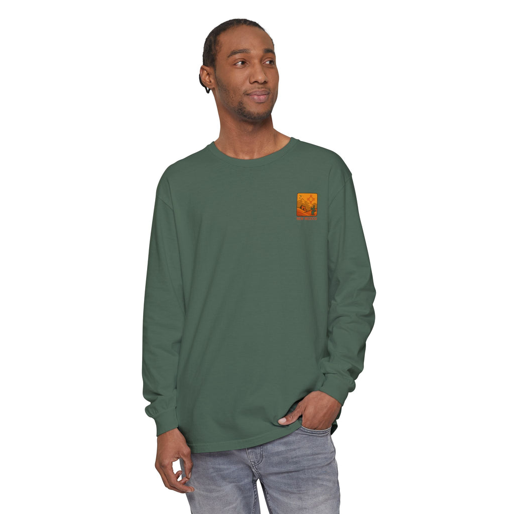 New Mexico Graphic Long Sleeve T-Shirt | Desert Vibes Tee, Unisex Apparel, Travel Souvenir, Gift for Nature Lovers, Southwest Style