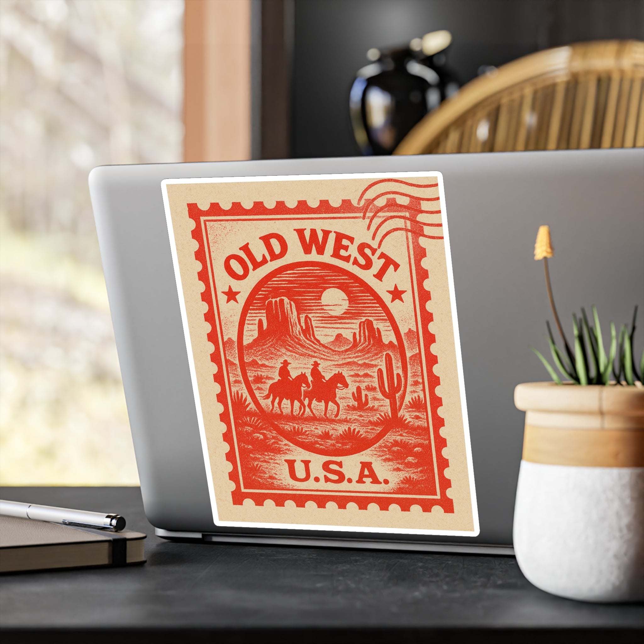 Old West USA Kiss-Cut Vinyl Decals | Retro Decor, Western Vibe, Cowboy Gifts, Scrapbooking, Planner Stickers