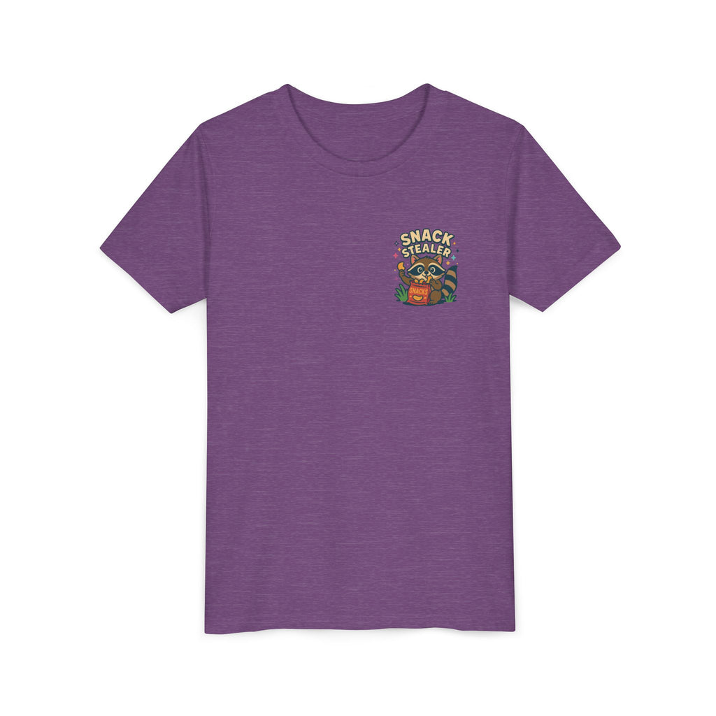 Raccoon Youth Tee featuring 'Snack Stealer' Raccoon Design