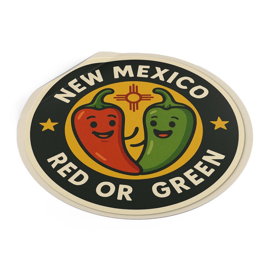New Mexico Red Chili sticker, New Mexico, Green Chile