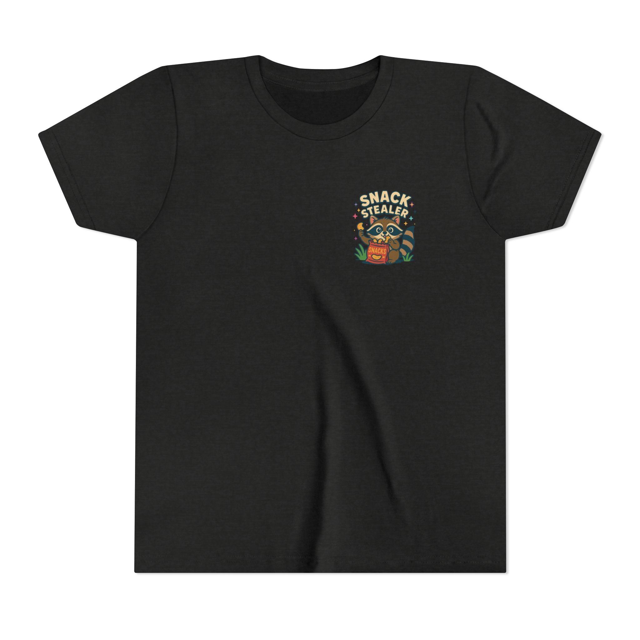 Raccoon Youth Tee featuring 'Snack Stealer' Raccoon Design