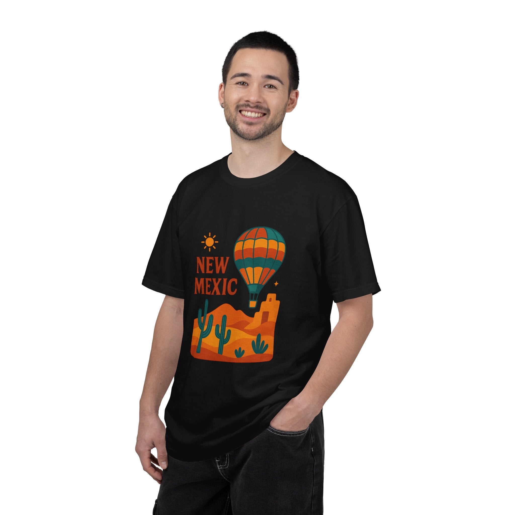 New Mexico Hot Air Balloon T-Shirt, Casual Tee, Travel Apparel, Gift for Adventurers, Summer Outfit, Vacation Shirt