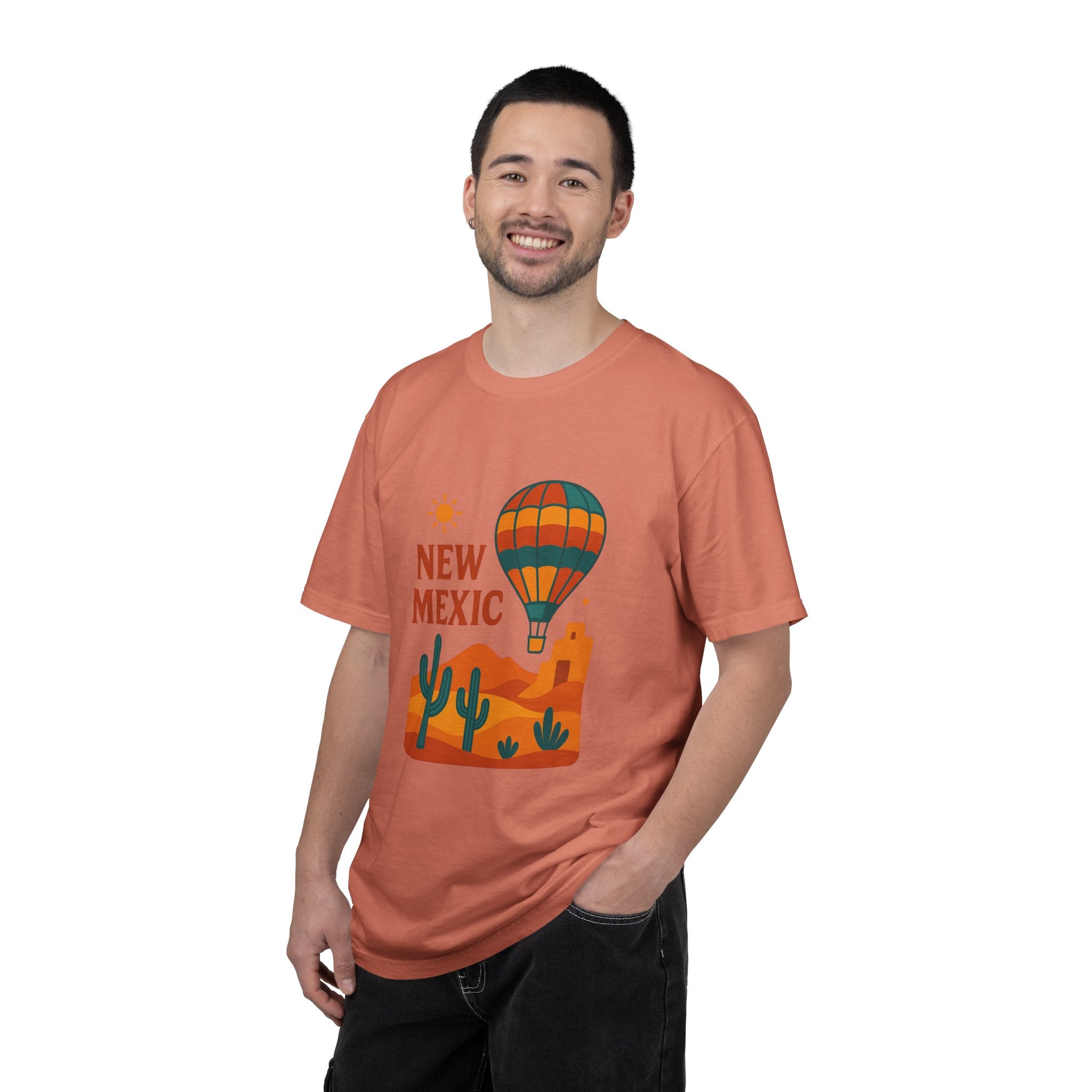 New Mexico Hot Air Balloon T-Shirt, Casual Tee, Travel Apparel, Gift for Adventurers, Summer Outfit, Vacation Shirt