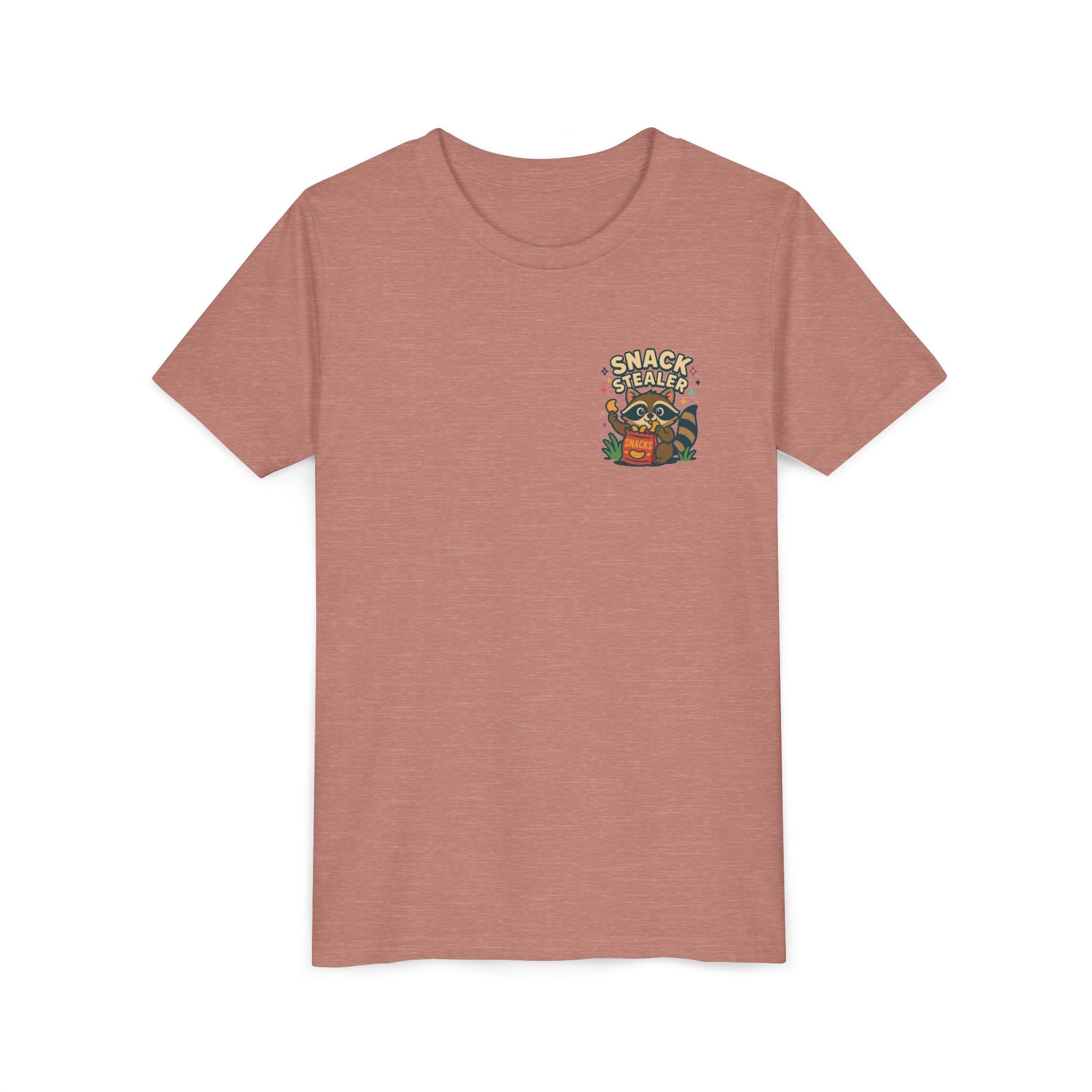 Raccoon Youth Tee featuring 'Snack Stealer' Raccoon Design