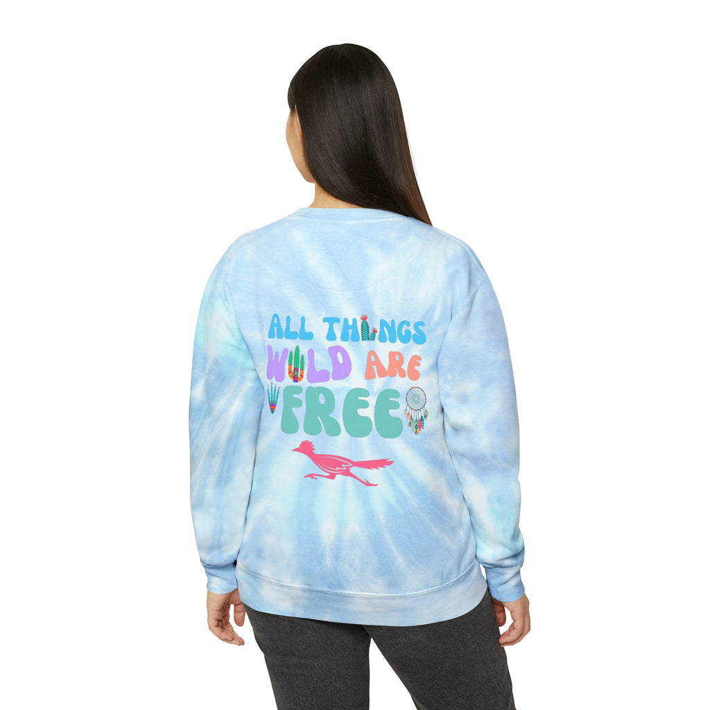 Wild and Free Unisex Tie-Dye Sweatshirt