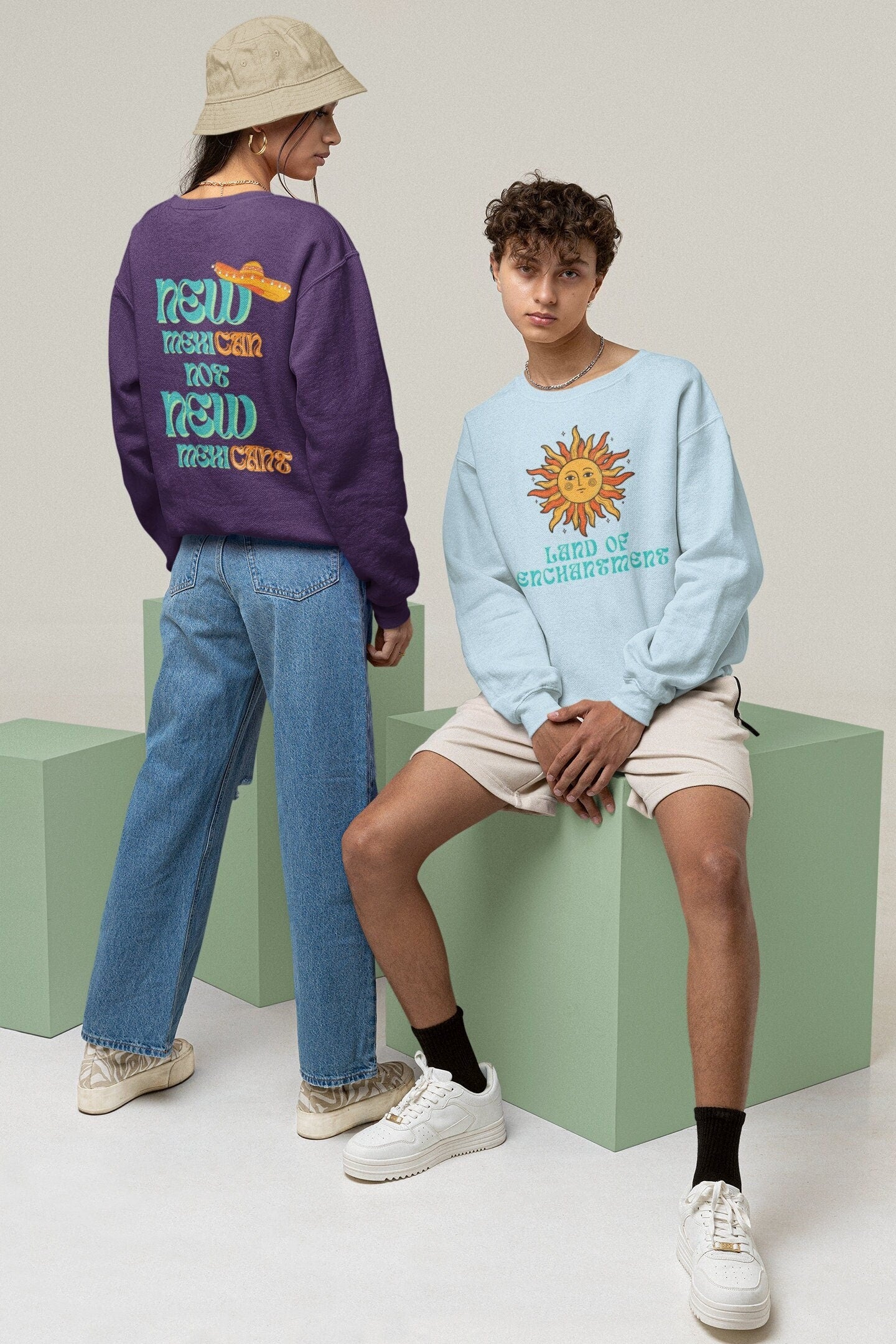 New Mexico Unisex Heavy Blend Crewneck Sweatshirt