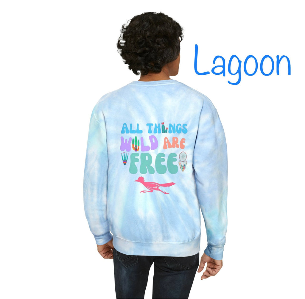 Wild and Free Unisex Tie-Dye Sweatshirt