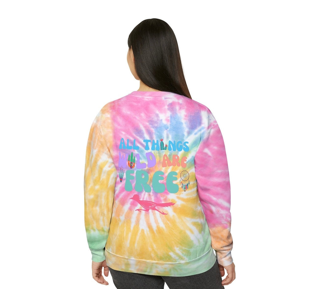Wild and Free Unisex Tie-Dye Sweatshirt