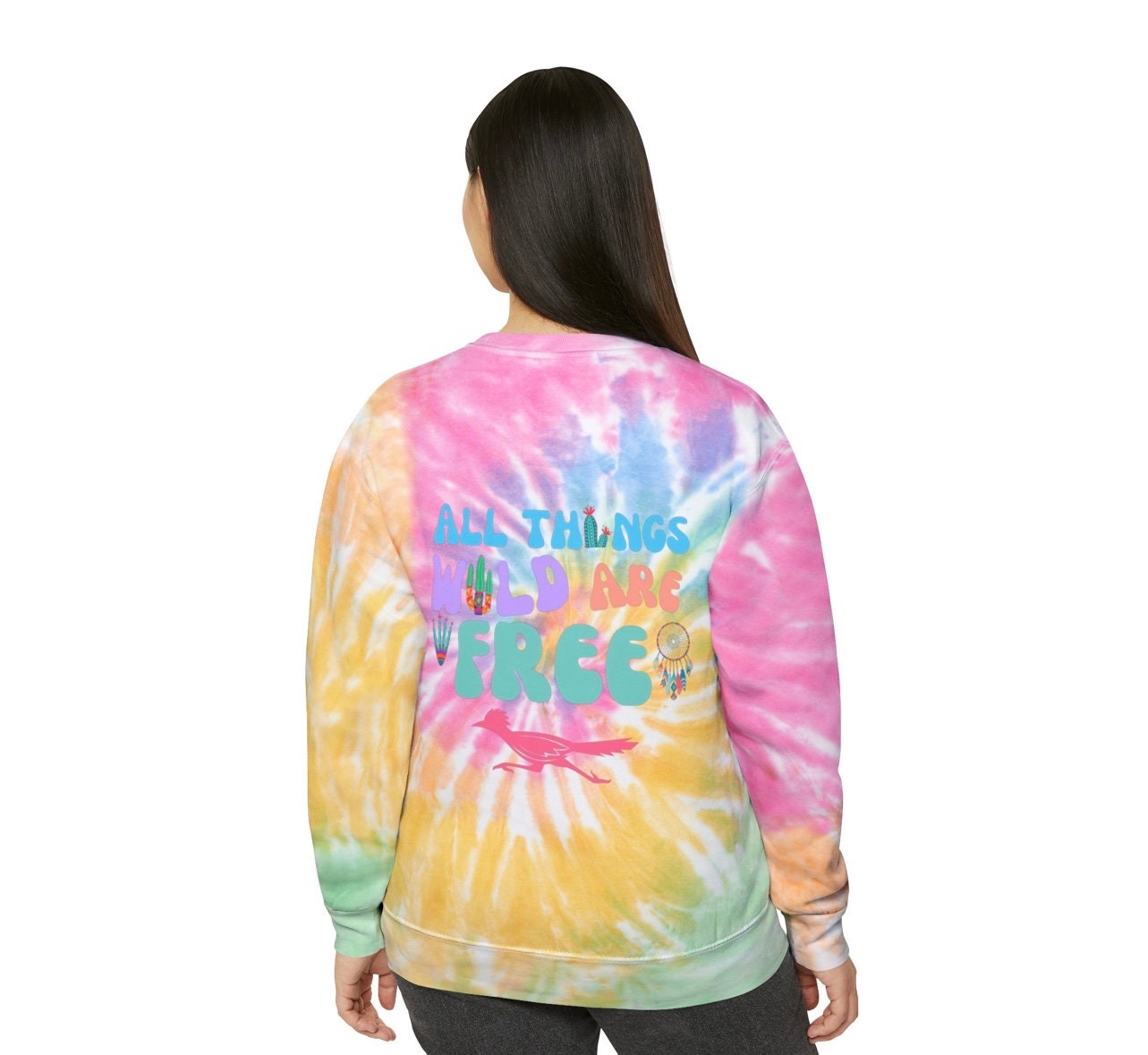 Wild and Free Unisex Tie-Dye Sweatshirt
