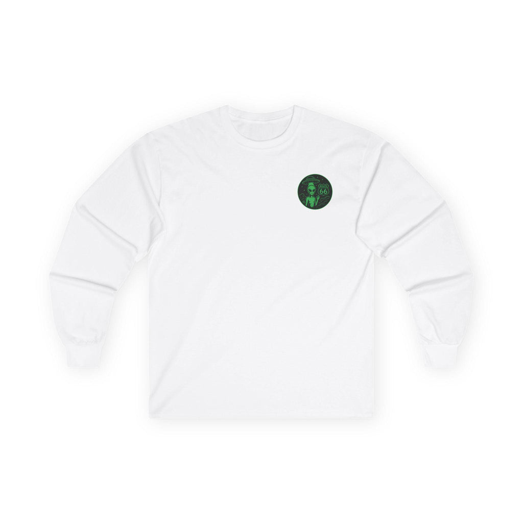 New Mexcio T-shirt, Alien Route 66 Unisex Long Sleeve Tee, Cute UFO Shirt, Vintage Alien Apparel