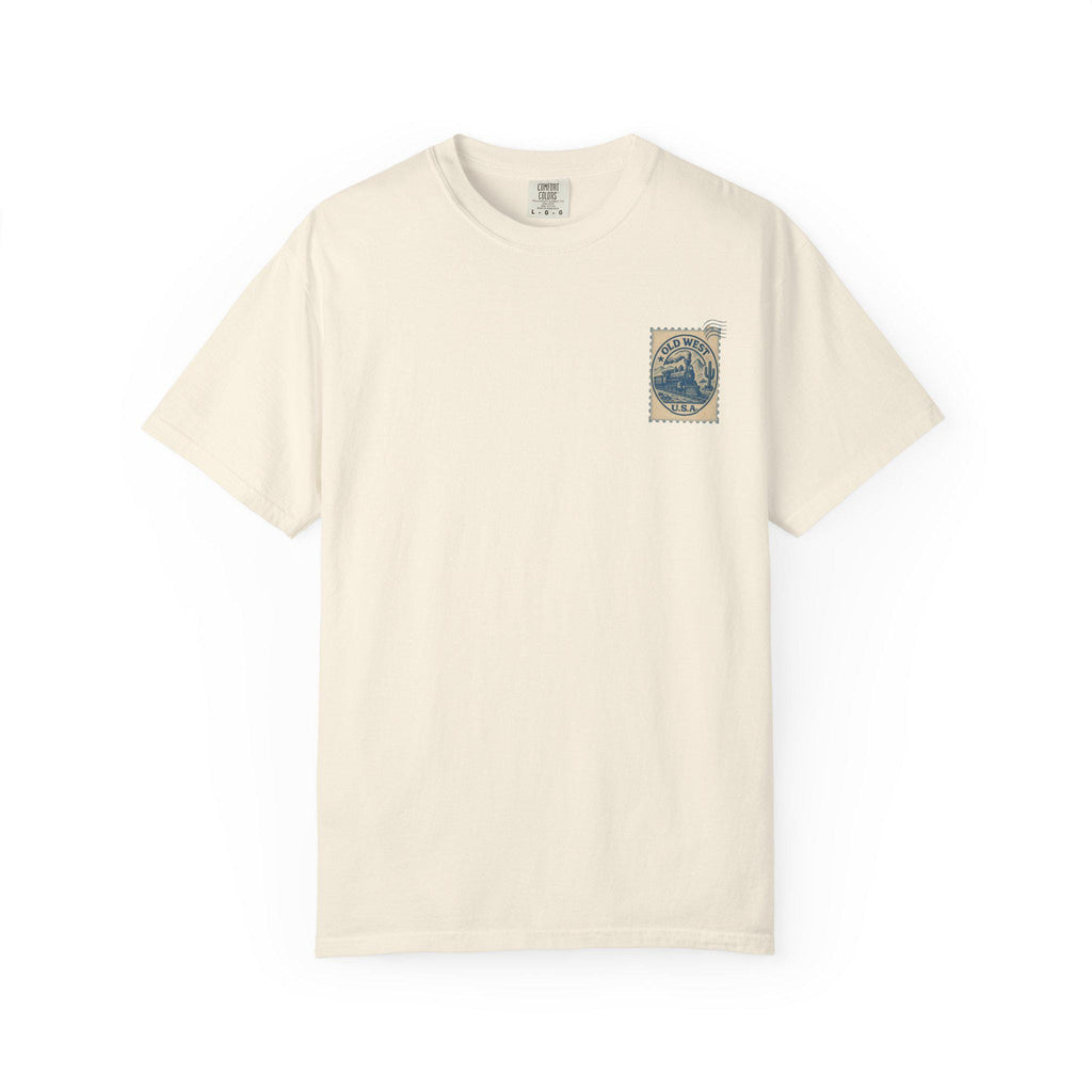 Vintage Old West Graphic Tee, Unisex Retro T-Shirt, Train Lover Gift, Western Style Shirt, Travel Themed Apparel, Adventure Wear