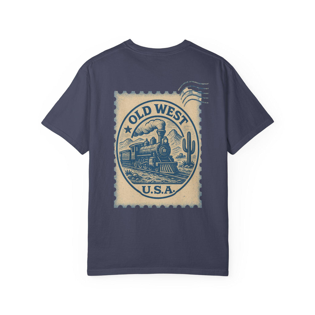 Vintage Old West Graphic Tee, Unisex Retro T-Shirt, Train Lover Gift, Western Style Shirt, Travel Themed Apparel, Adventure Wear