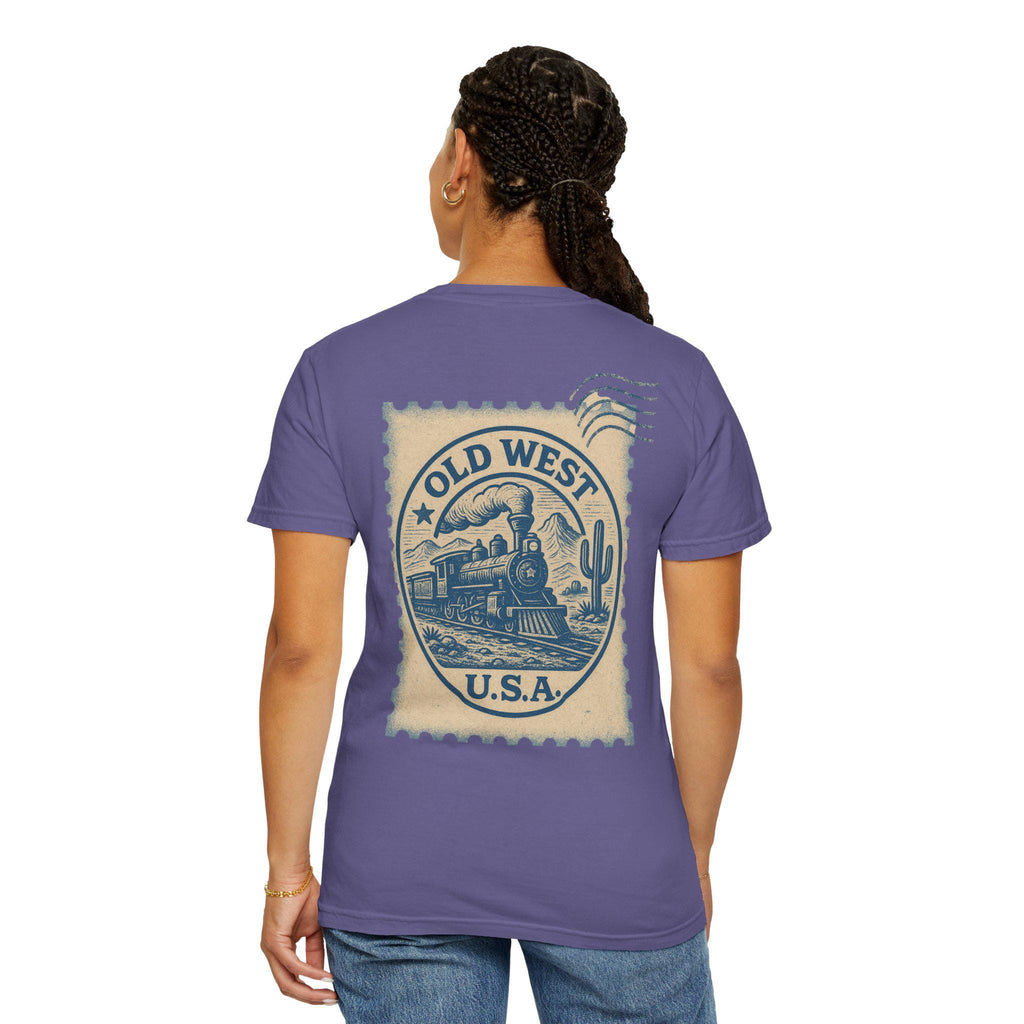 Vintage Old West Graphic Tee, Unisex Retro T-Shirt, Train Lover Gift, Western Style Shirt, Travel Themed Apparel, Adventure Wear