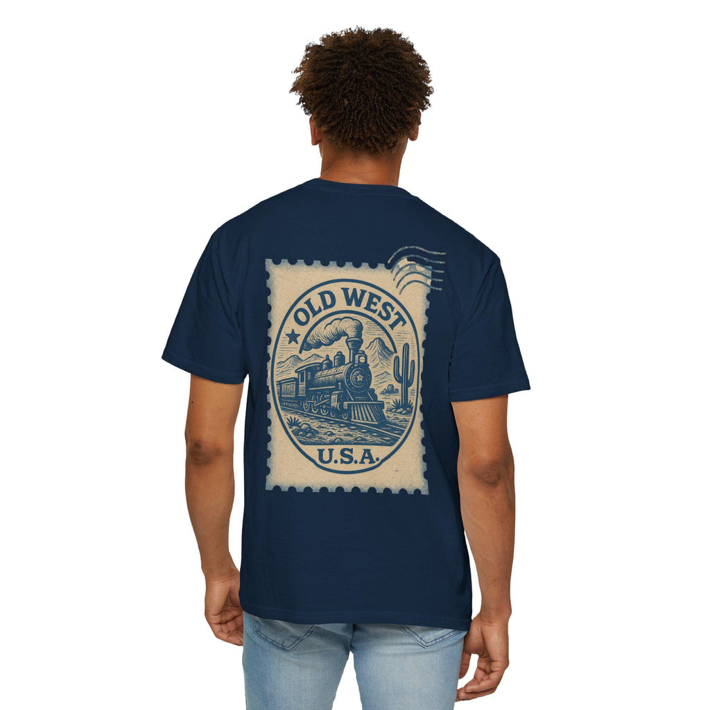 Vintage Old West Graphic Tee, Unisex Retro T-Shirt, Train Lover Gift, Western Style Shirt, Travel Themed Apparel, Adventure Wear