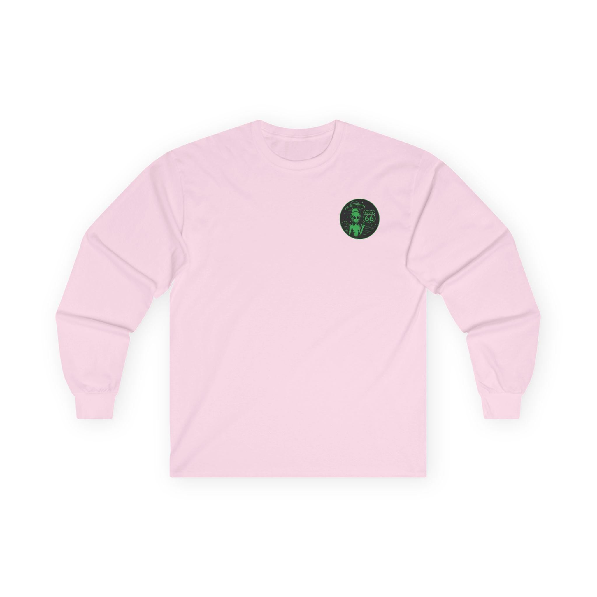 New Mexcio T-shirt, Alien Route 66 Unisex Long Sleeve Tee, Cute UFO Shirt, Vintage Alien Apparel